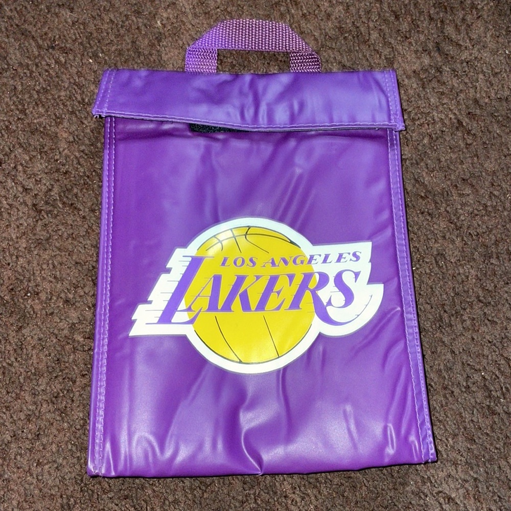 Vintage NBA Stadium Los Angeles Lakers Soft Insulated Lunch Bag